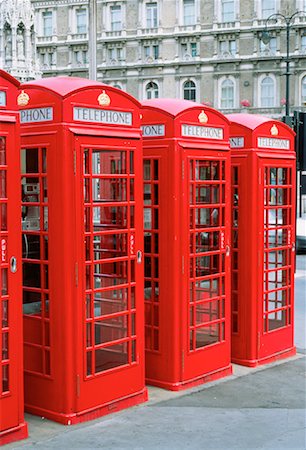 red call box - Telephone Booths Charing Cross, London, England Stock Photo - Rights-Managed, Code: 700-00017593