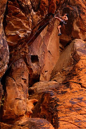 simsearch:700-00021054,k - Rock Climbing, Red Rock Canyon National Recreation Lands Nevada, USA Foto de stock - Con derechos protegidos, Código: 700-00017783