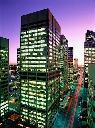 simsearch:700-00036346,k - Office Towers Calgary, Alberta, Canada Foto de stock - Con derechos protegidos, Código: 700-00017929