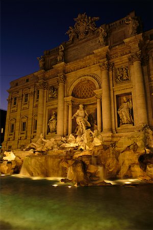 fontana di trevi - Trevi Fountain Rome, Italy Fotografie stock - Rights-Managed, Codice: 700-00017931