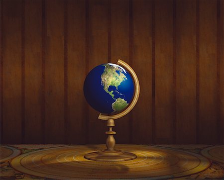 Globe on Stand Pacific Rim Stock Photo - Rights-Managed, Code: 700-00018275