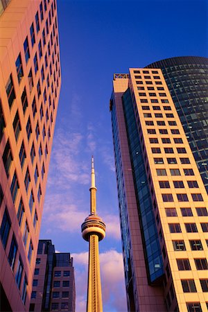 simsearch:6119-07943562,k - Office Towers and CN Tower Toronto, Ontario, Canada Stock Photo - Rights-Managed, Code: 700-00018620