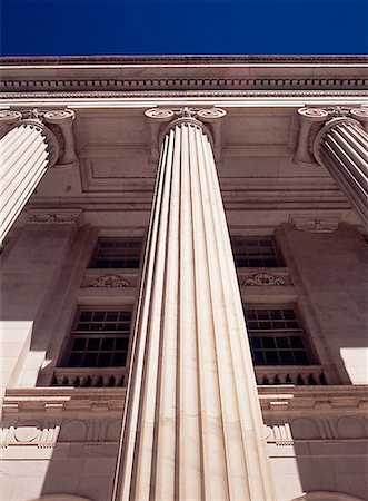 Columns at Federal Building Denver, Colorado, USA Fotografie stock - Rights-Managed, Codice: 700-00019099