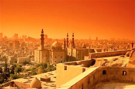 simsearch:700-03567764,k - Mosque of Sultan Hassan and Ar-Rifa'i Mosque Cairo, Egypt Foto de stock - Con derechos protegidos, Código: 700-00019404