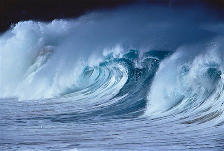 simsearch:600-01030175,k - Waves Off Oahu Hawaii, USA Foto de stock - Con derechos protegidos, Código: 700-00019710