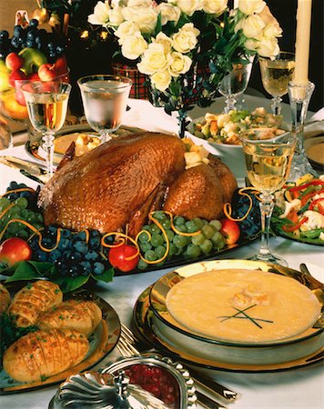 Christmas Dinner Setting Stock Photo - Rights-Managed, Code: 700-00019809