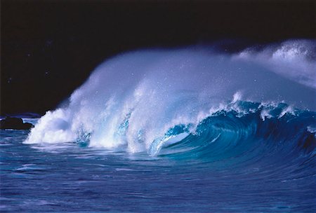 sea storm in oahu - Ocean Waves Oahu, Hawaii, USA Stock Photo - Rights-Managed, Code: 700-00019931