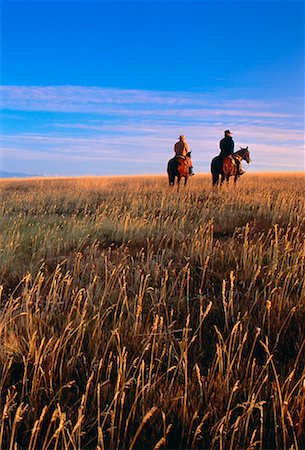 ranchers - Cowboys on Horseback Douglas Lake Ranch British Columbia, Canada Stock Photo - Rights-Managed, Code: 700-00019975
