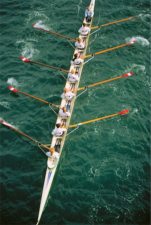 sculling boat view from above - Overhead View of Rowers Stock Photo - Rights-Managed, Code: 700-00010572