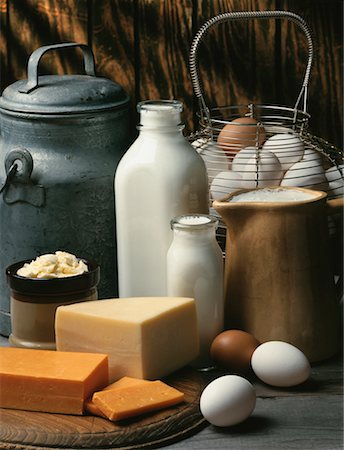 eggs milk - Milk, Cheese and Eggs Stock Photo - Rights-Managed, Code: 700-00011007