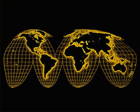 Carte du monde Photographie de stock - Rights-Managed, Code: 700-00011386