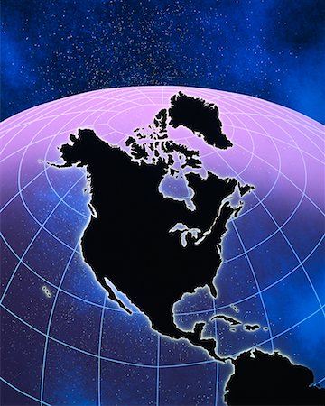 simsearch:700-00001546,k - Globe North America Foto de stock - Con derechos protegidos, Código: 700-00012225