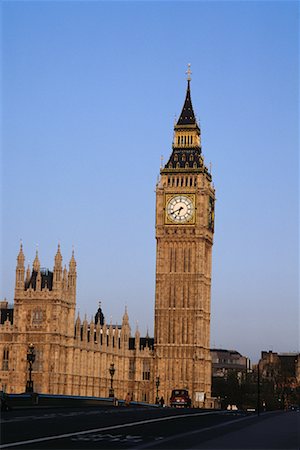 european clock tower on bridge - Big Ben and Houses of Parliament London, England Stock Photo - Rights-Managed, Code: 700-00012666
