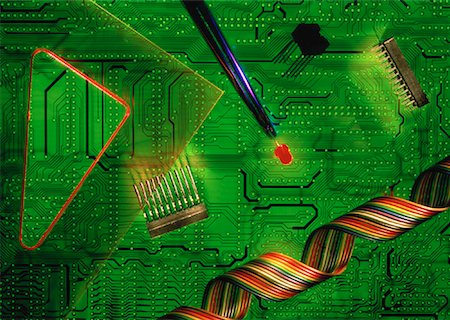 photo with ruler in it - Circuit Board and Components Stock Photo - Rights-Managed, Code: 700-00012689