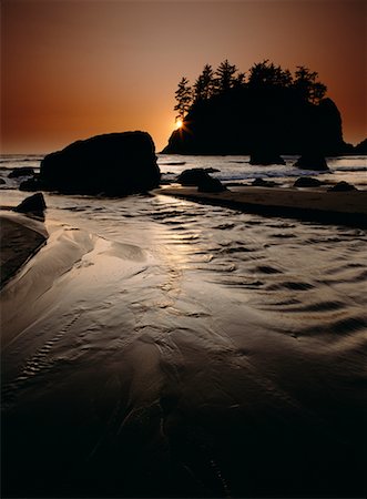 simsearch:700-00274857,k - Trinidad Beach State Park at Sunset California, USA Foto de stock - Con derechos protegidos, Código: 700-00012707