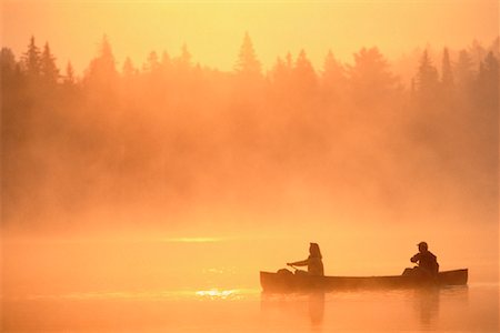 simsearch:622-06191470,k - Canoeing on Tom Thomson Lake Algonquin Provincial Park Ontario, Canada Stock Photo - Rights-Managed, Code: 700-00012922