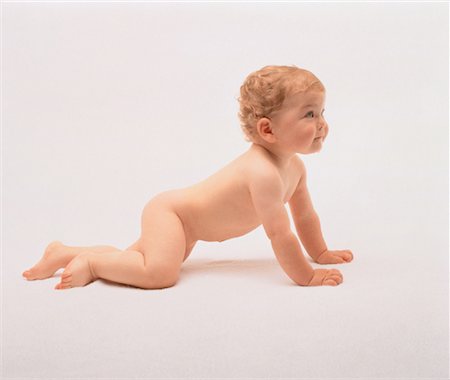Baby Crawling Fotografie stock - Rights-Managed, Codice: 700-00012948