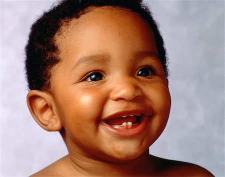 happy black child face