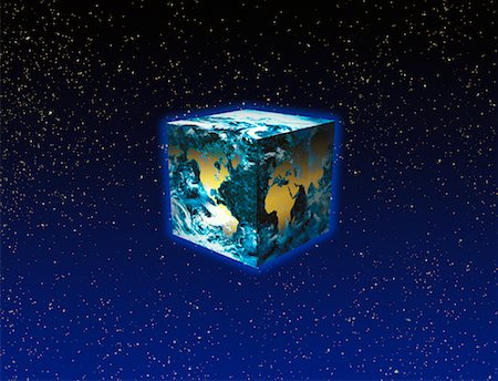 simsearch:700-00013060,k - Globe as Cube Foto de stock - Con derechos protegidos, Código: 700-00013968
