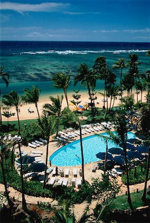 Kahala Mandarin Oriental Hotel Near Diamond Head Honolulu, Oahu, Hawaii, USA Foto de stock - Con derechos protegidos, Código: 700-00024453