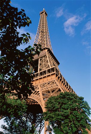 simsearch:700-00048166,k - Looking Up at Eiffel Tower Paris, France Stock Photo - Rights-Managed, Code: 700-00024659