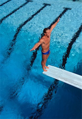 Man in Swimwear Preparing to Dive Miami, Florida, USA Stock Photo - Rights-Managed, Code: 700-00024776