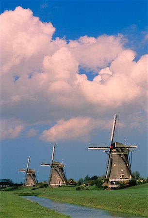 simsearch:700-00182220,k - Windmills Leidschendam, The Netherlands Stock Photo - Rights-Managed, Code: 700-00025254