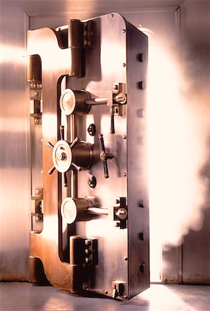financial crime bank vault - Open Safe with Emerging Smoke Stock Photo - Rights-Managed, Code: 700-00025449