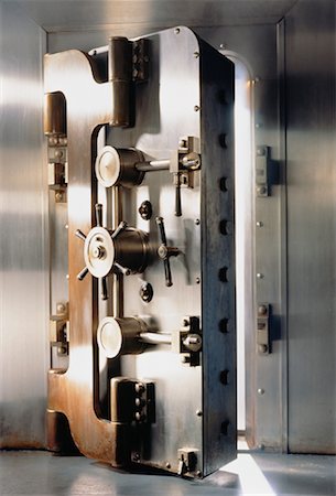 strongroom - Safe with Open Door Stock Photo - Rights-Managed, Code: 700-00025450