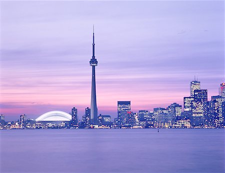 City Skyline at Sunset Toronto, Ontario, Canada Stock Photo - Rights-Managed, Code: 700-00025578