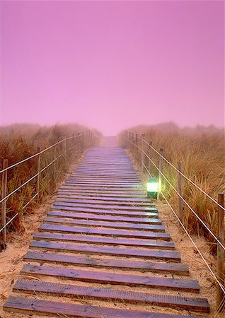 Boardwalk at Dusk Bloubergstrand Beach near Cape Town, South Africa Stock Photo - Rights-Managed, Code: 700-00025842