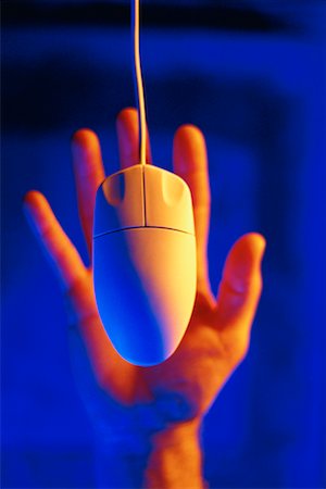Hand and Computer Mouse Stock Photo - Rights-Managed, Code: 700-00026290