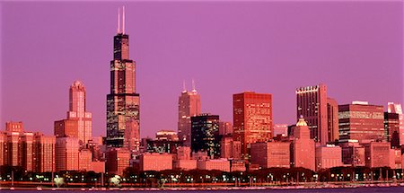 simsearch:700-00074497,k - Toits de la ville au crépuscule, Chicago, Illinois, Etats-Unis Photographie de stock - Rights-Managed, Code: 700-00026479