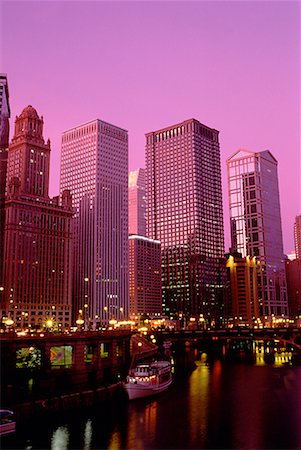 simsearch:700-00074498,k - Paysage au crépuscule, Chicago, Illinois, Etats-Unis Photographie de stock - Rights-Managed, Code: 700-00026481