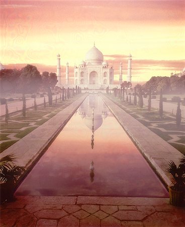 simsearch:700-00328491,k - Taj Mahal at Sunset Agra, India Stock Photo - Rights-Managed, Code: 700-00026589