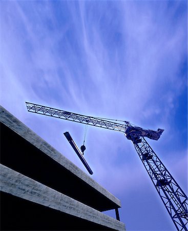 Grue de chantier Photographie de stock - Rights-Managed, Code: 700-00026619