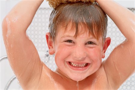 Portrait of Child in Bathtub Stock Photo - Rights-Managed, Code: 700-00027059
