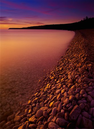 simsearch:700-00016914,k - Halfway Bay at Sunrise Bruce Peninsula National Park Ontario, Canada Foto de stock - Con derechos protegidos, Código: 700-00027435