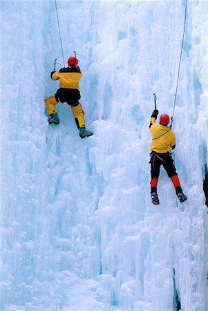 Back View of Ice Climbers British Columbia, Canada Stock Photo - Rights-Managed, Code: 700-00027649