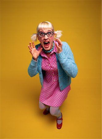 Portrait of Woman Shouting Stock Photo - Rights-Managed, Code: 700-00027697