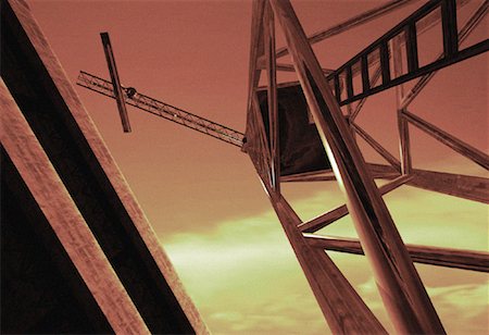 Grue de construction Photographie de stock - Rights-Managed, Code: 700-00028055