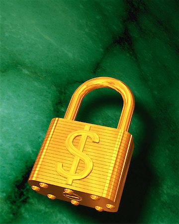 simsearch:700-00372046,k - Padlock with Dollar Symbol Stock Photo - Rights-Managed, Code: 700-00028304