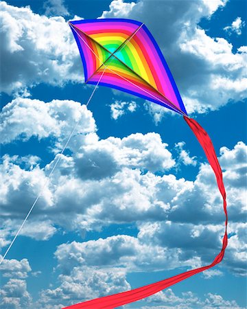 simsearch:700-00074729,k - Kite in Sky Stock Photo - Rights-Managed, Code: 700-00028908