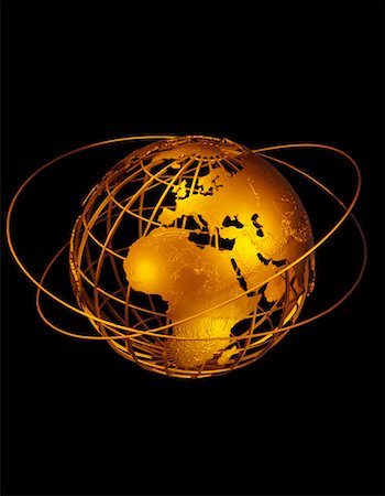 simsearch:700-00029512,k - Wire Globe with Rings Europe and Africa Fotografie stock - Rights-Managed, Codice: 700-00028960