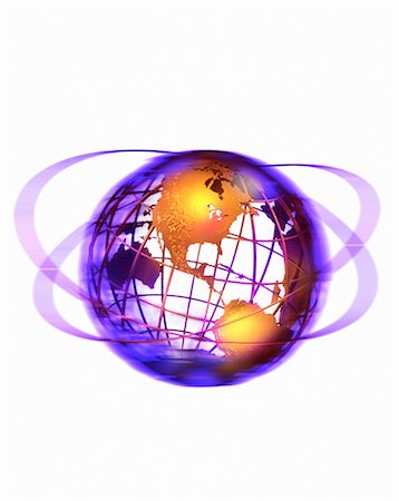 simsearch:700-00029260,k - Wire Globe and Rings North and South America Foto de stock - Con derechos protegidos, Código: 700-00028975