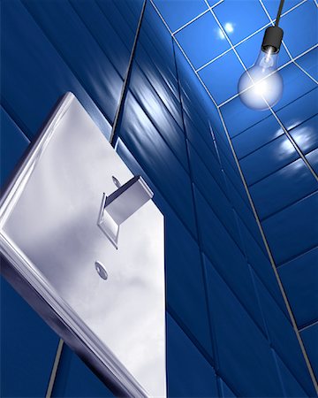 simsearch:600-00065203,k - Electrical Switch and Light Bulb Stock Photo - Rights-Managed, Code: 700-00029223