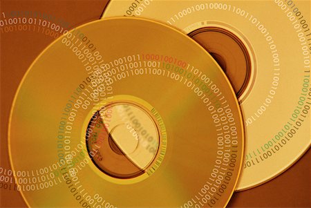 Compact Discs with Binary Code Stock Photo - Rights-Managed, Code: 700-00029626