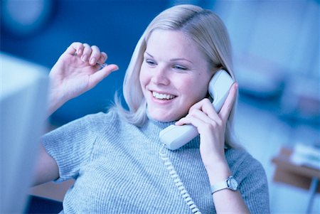 Businesswoman Using Telephone Stock Photo - Rights-Managed, Code: 700-00029947