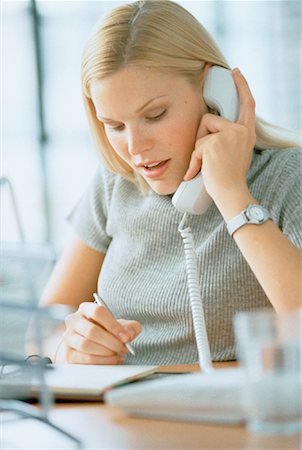 Businesswoman Using Telephone Stock Photo - Rights-Managed, Code: 700-00029948