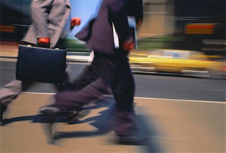 Blurred View of Businessmen Running, Toronto, Ontario, Canada Stock Photo - Rights-Managed, Code: 700-00020182